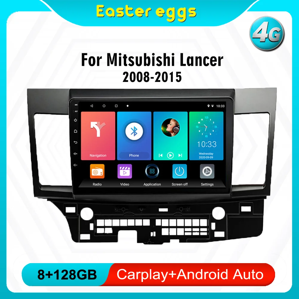 

10.1 Inch 2 Din Android 4G Carplay Car Radio For Mitsubishi Lancer 2008-2015 Bluetooth Wifi GPS Multimedia Player Head Unit