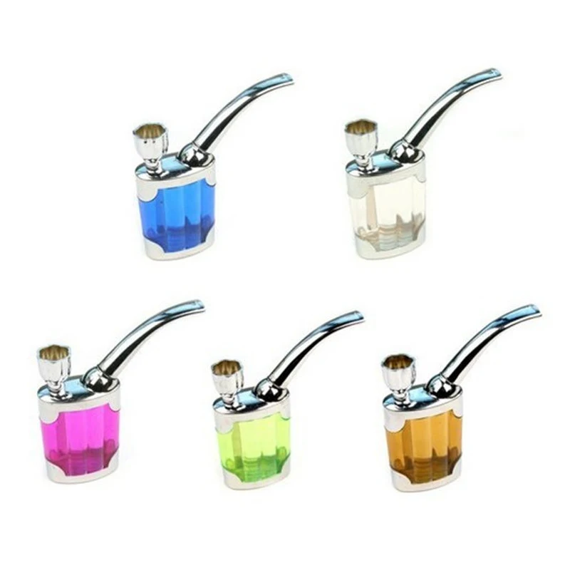

High Quality 5 Colors Dual-use Cigar Smoking Filter Weed-Pocket Size Mini Pipe Pipe Hookah Tube Cigarette Accessories Men gift