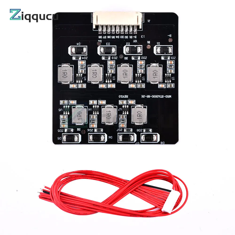 BMS 2S-8S 1.2A Balance Board Lifepo4 LTO Lithium Battery Active Equalizer Balancer Energy Transfer Board BMS 3S 4S 5S 6S 7S 8S
