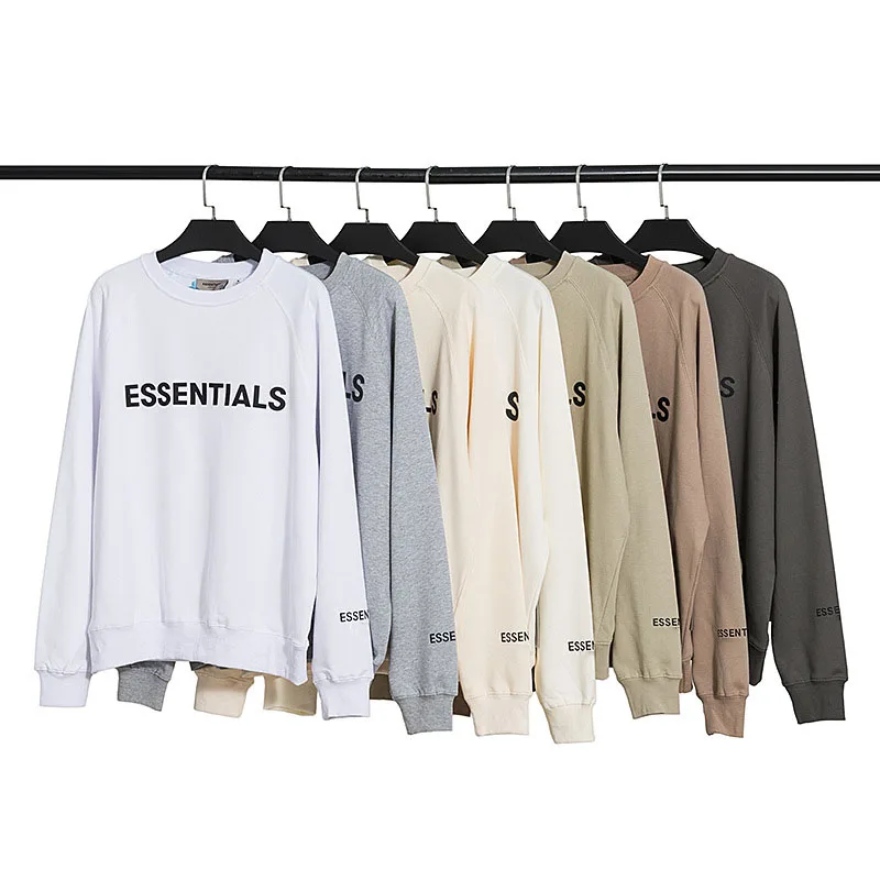 

New Men's Essentials Sweatshirt Silicone Lettered Hoodie Fashion Brand Oversized Hip Hop Unisex Cotton Pullover