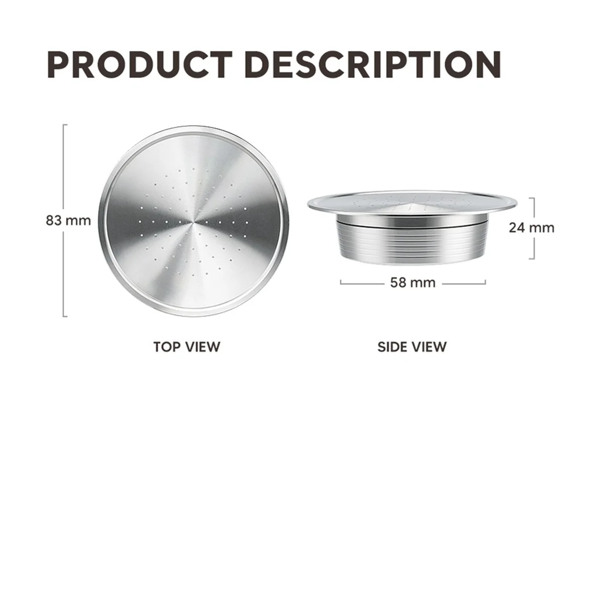 Многоразовые кофейные капсулы из нержавеющей стали многоразовые для кофемашины