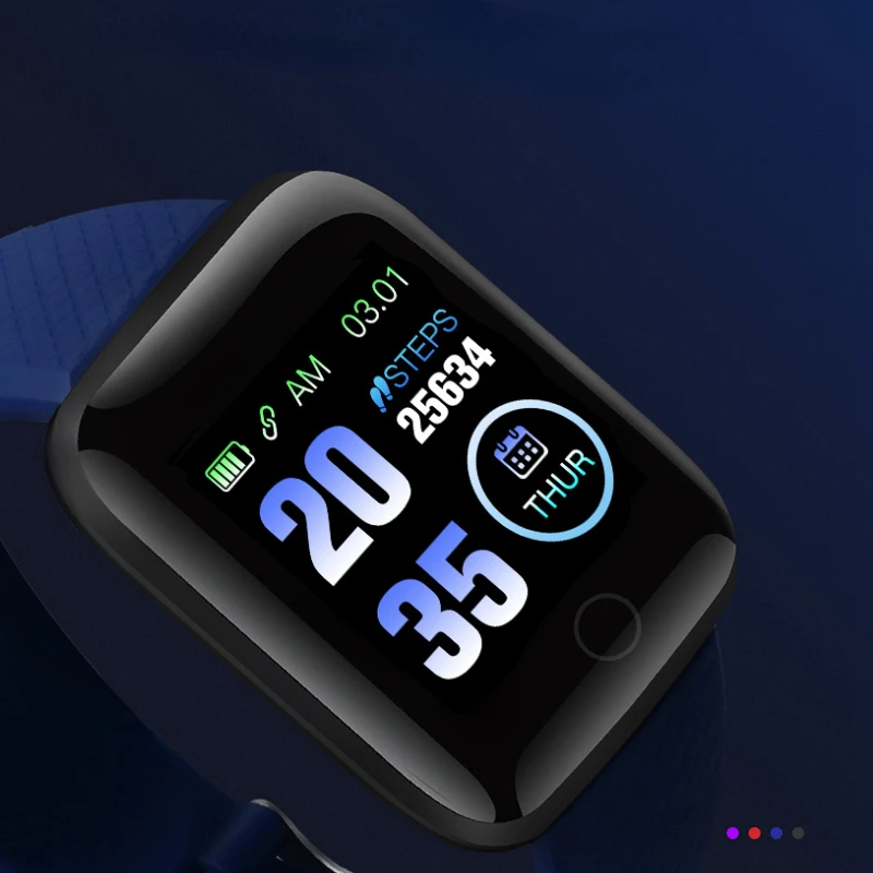 

New Fashion Exercise Heart Rate Blood Pressure Bluetooth Monitoring In stock dropshipping Digital Smart Sport Watch 116 Plus Co