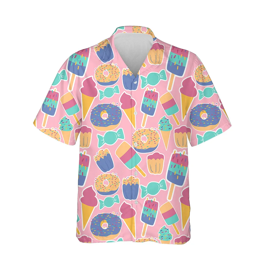 Jumeast 3D Summer Beach Mens Hawaiian Shirt Short Sleeve Aesthetic Clothing Blouses Streetwear Breathable Comfortable Men Shirt