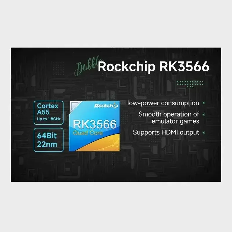 Игровой геймпад GKD Kiddy Bubble двойные джойстики 3 5 дюйма процессор RK3566 4000 мАч HDMI видео
