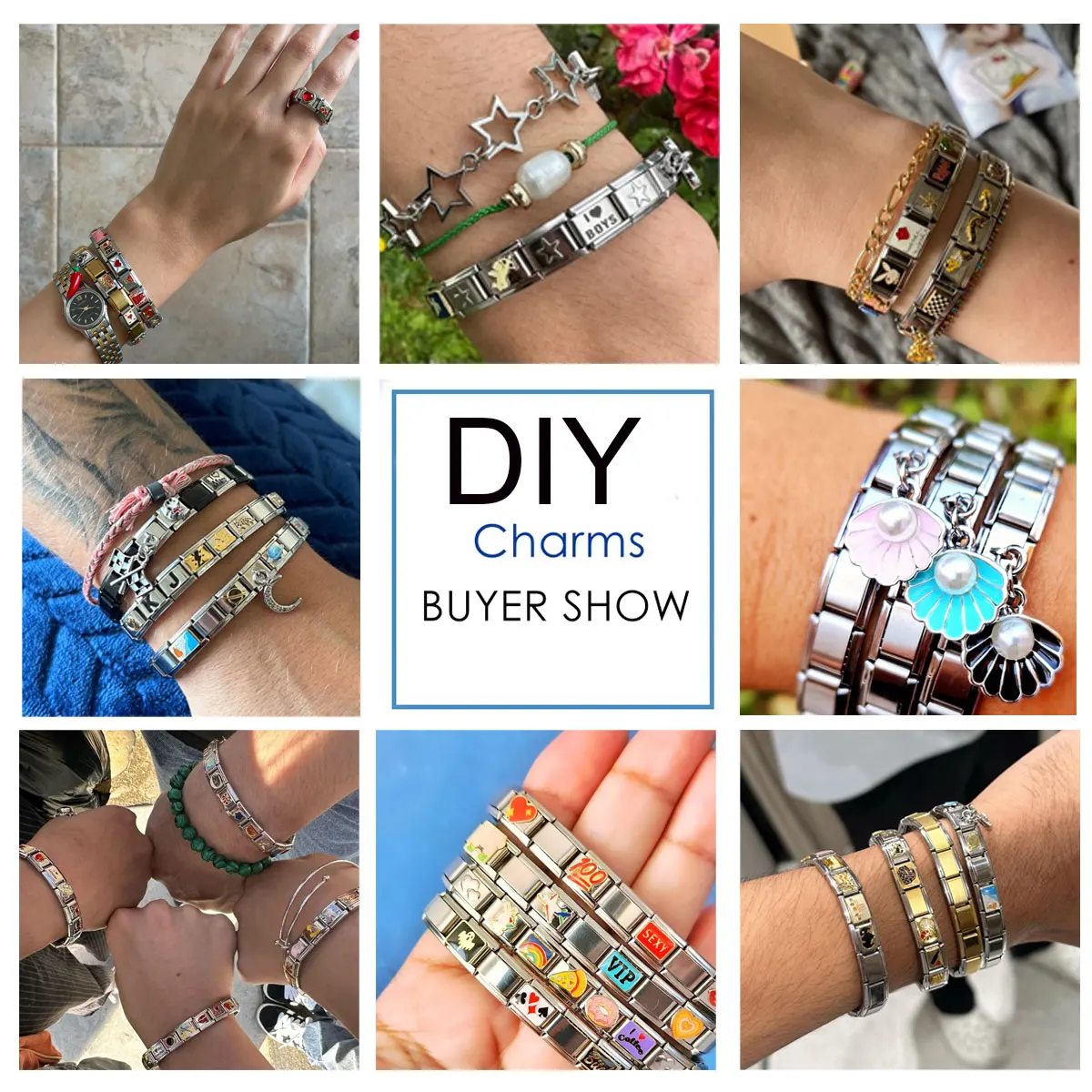 26 дюймов английская стандартная буква имя золотой цвет итальянский шарм