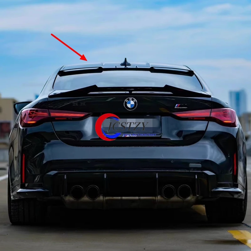 Фото Спойлер на крышу для BMW 4 серии G22 G82 G26 420i 430i 420d 430d M440i M440d, тюнинг-комплект, задний спойлер на багажник, 2020-2024 №1