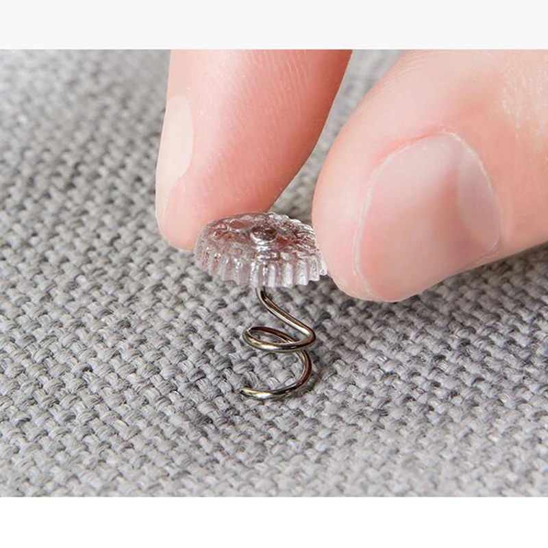 

20Pcs Transparent Bed Sheet Clip Fixer Twist Nail Sofa Cushion Blanket Cover Gripper Holder Attachment Non-Slip For Home