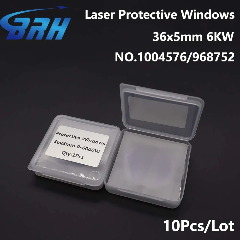 10pcs/lot nukon/highyag bystronic fiber laser bottom glass/protective windows 36*5mm imported quartz 10045746 0-6000W - купить по