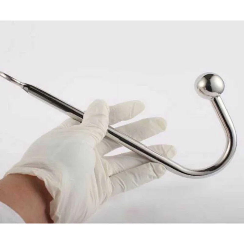 Анальный крючок из нержавеющей стали для массажа простаты секс-игрушки анальная