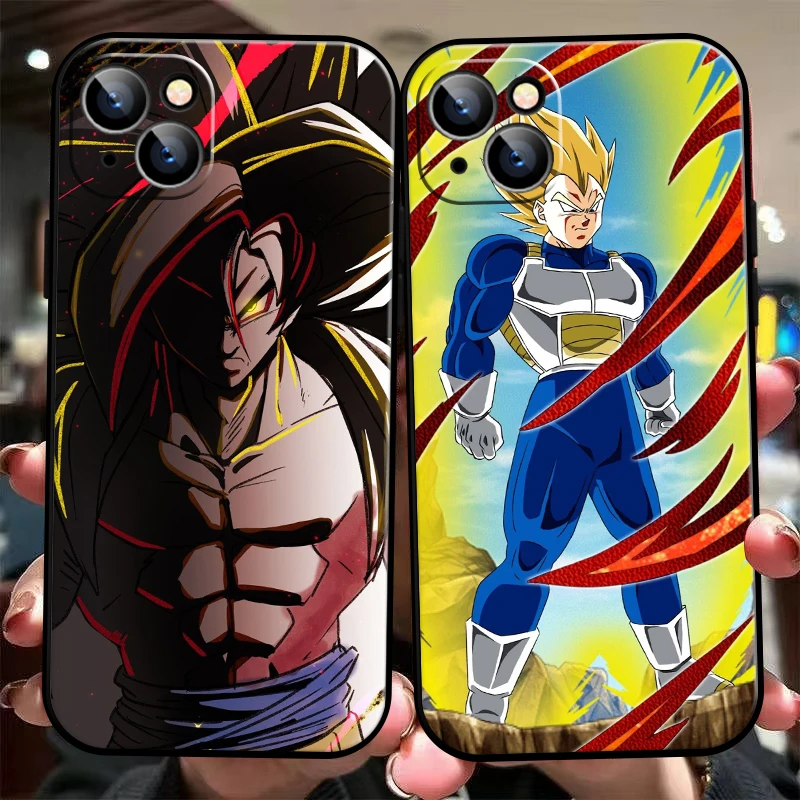 

Japanese Anime Dragon Ball Phone Case For iPhone 11 13 12 Pro Max 12 13 Mini X XS XR MAX 5 6 7 8 Plus Carcasa Black Soft