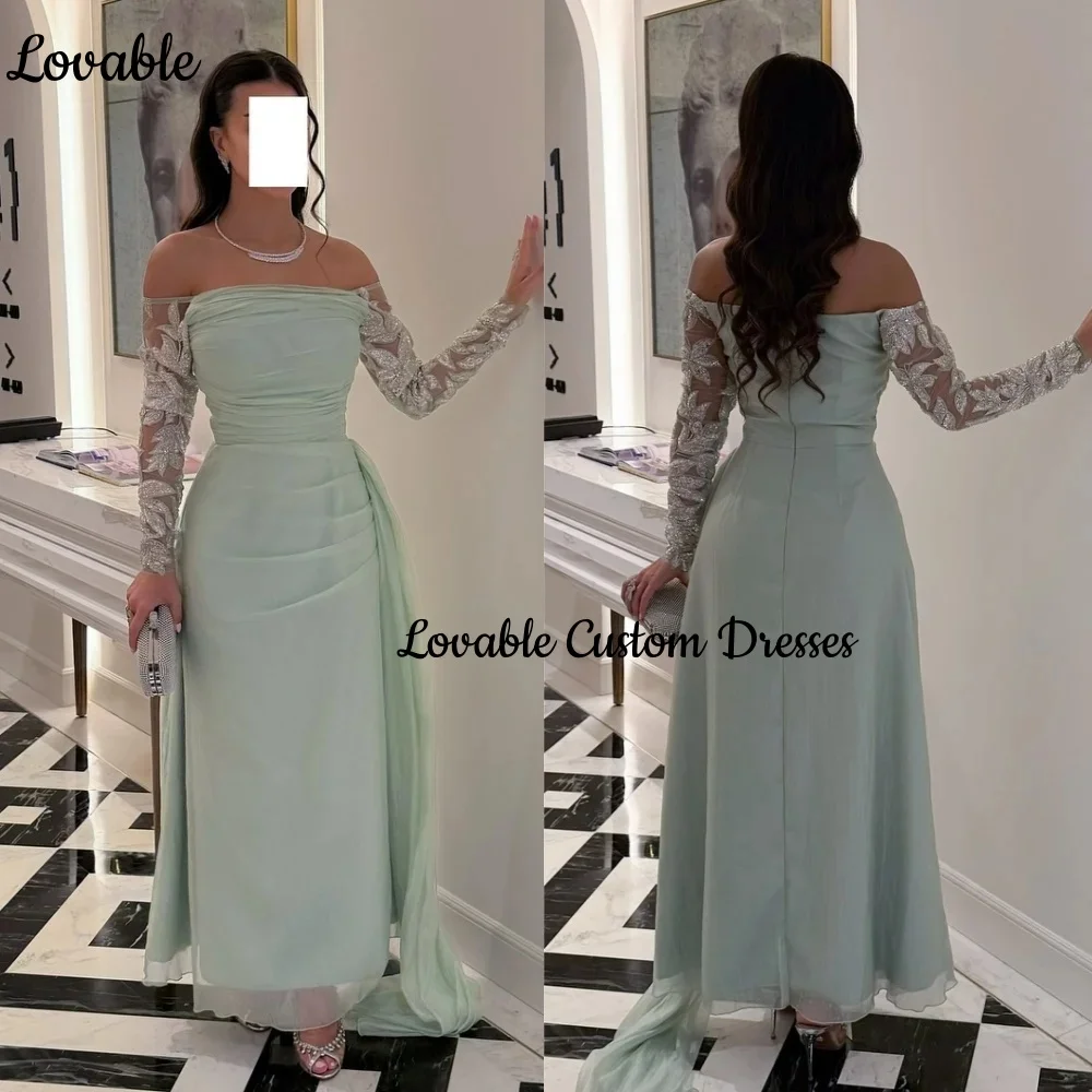 Индивидуальные платья для особых случаев Колонна с открытыми плечами и вырезом