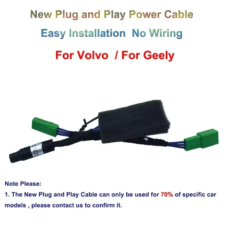 

Автомобильный видеорегистратор, кабель питания Plug and Play для Volvo XC60 XC90 XC40 S60 S80 S90 V60 V90 V70 V40 для Geely Monjaro Tugella KX11