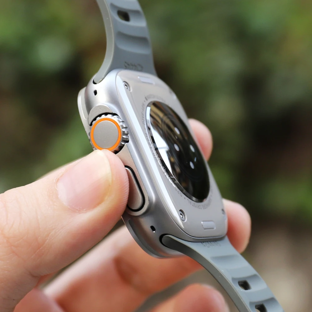 Silicone Band for Apple Watch Ultra Strap 49mm Sport Bracelet for iWatch 45mm 41mm 44mm 40mm 42mm 38mm Series 8 7 6 5 4 SE Band