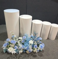 35pcs wedding supplies white cake cube round cylinder pedestal column plinth stand display plinth for exhibitions