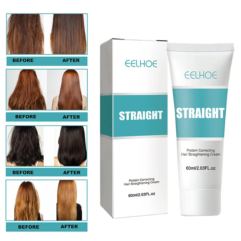 60ml Hair Straight Protein Correcting Cream Relaxers Smooth 