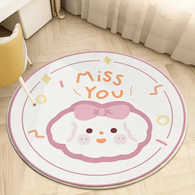 

Cartoon Imitation Cashmere Carpets Study Cloakroom Balcony Rugs Living Room Sofa Coffee Table Rug Cute Decoration Bedroom Carpet