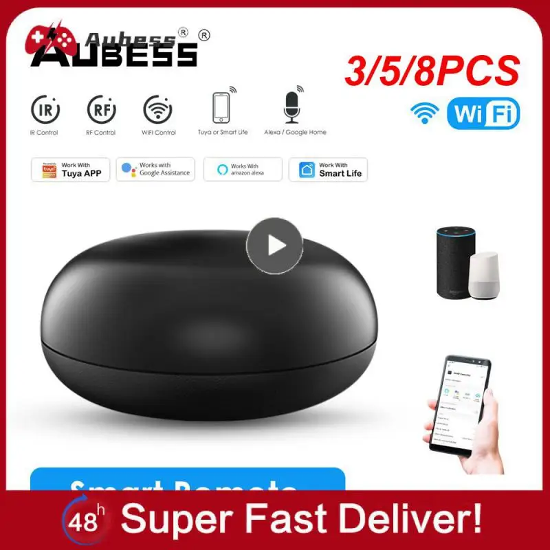 

3/5/8PCS Work With Alexa Google Home Tuya Wifi Diy Copy Function Universal Ir Remote Control Voice Control