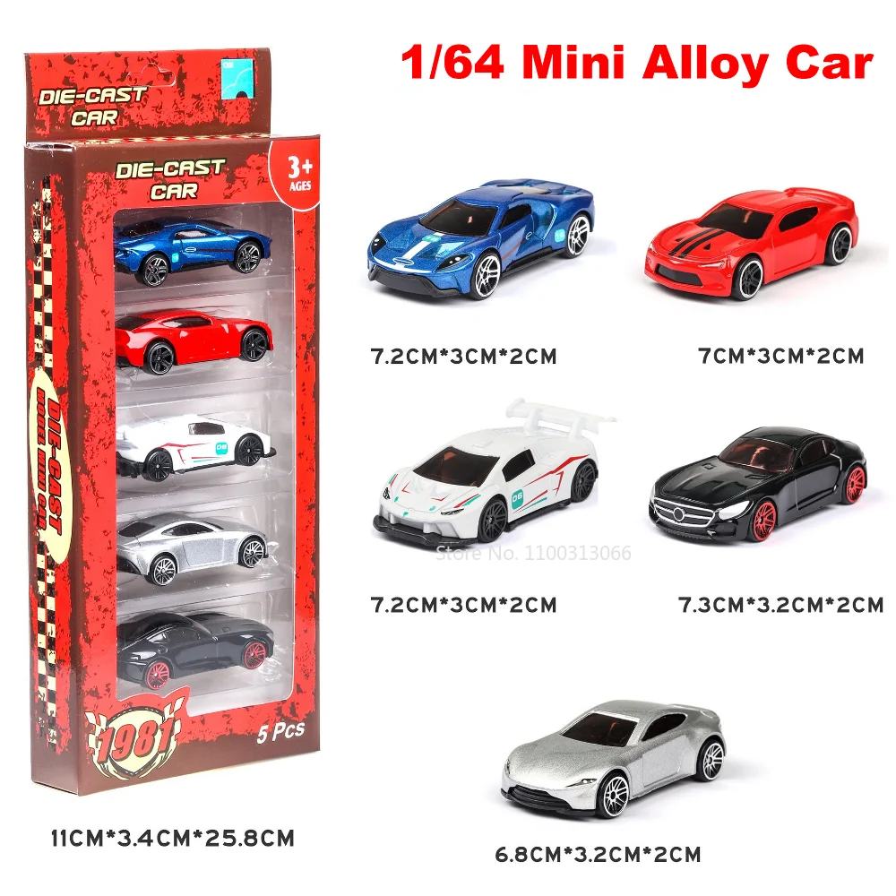 

Модель литая игрушечного автомобиля 1:64, 5 шт./комплект
