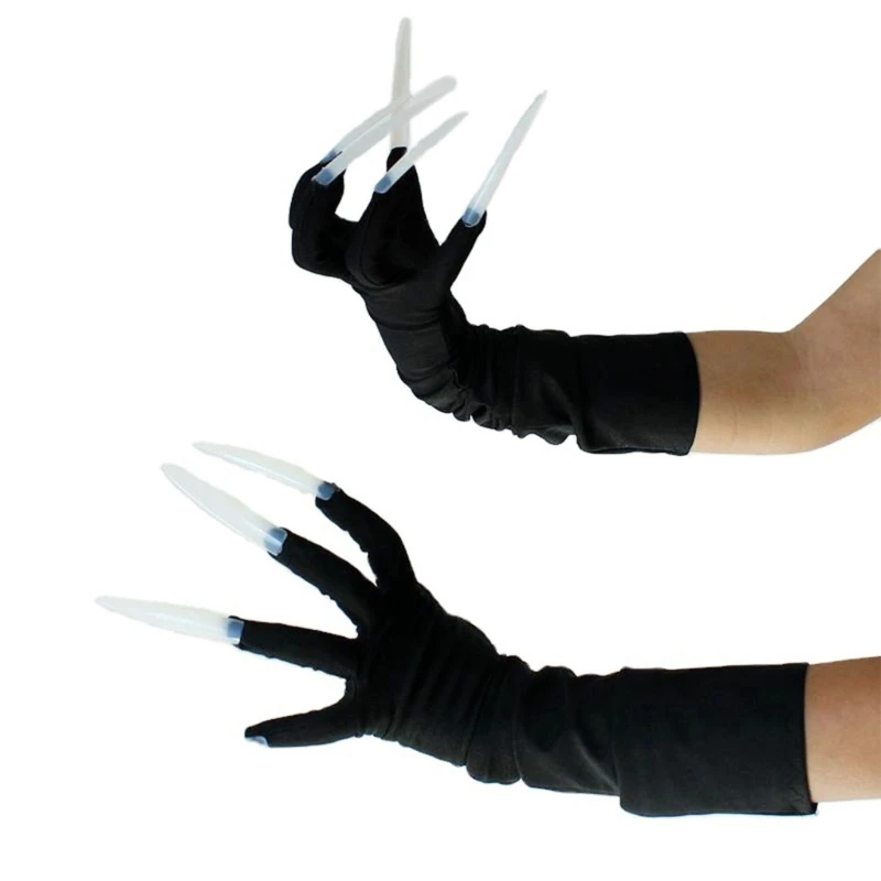 

Funny Claw Gloves Birthday Party Cosplay Mardi Gras Long Nails Accessories Halloween Costume Gloves