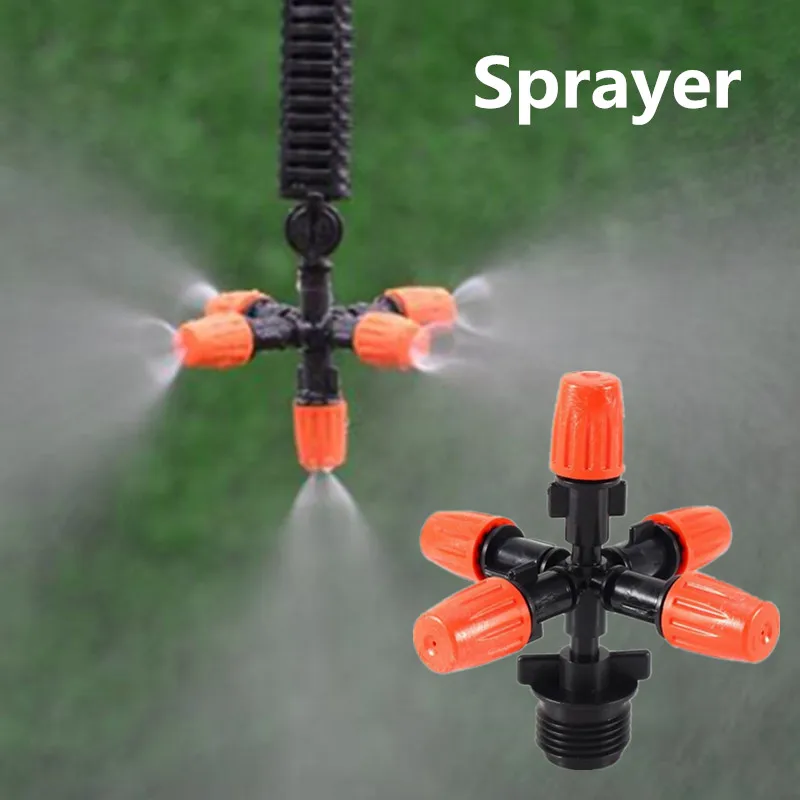 

Практичная Регулируемая лужайка для сада оранжевого цвета с пятью розетками