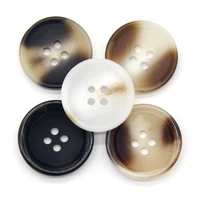 152530mm resin imitation horn black large buttons for clothing sweater suit coat vintage decorations diy accessories wholesale