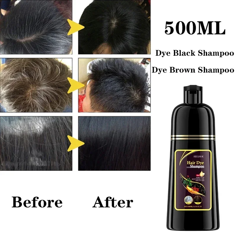 Шампунь-краска для волос 3 в 1 100 мл/500 мл