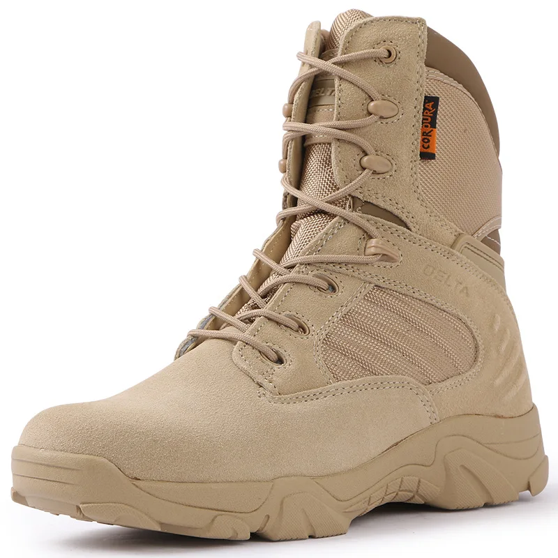

Winter Autumn Men Military Boots Quality Special Force Tactical Desert Combat Ankle Boats Army Work Shoes Leather Snow Boots