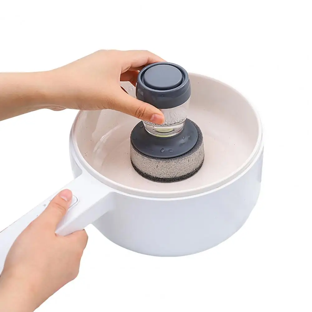 

Полезная щетка для чистки сковородок, легкий высокоэффективный Безопасный инструмент для чистки