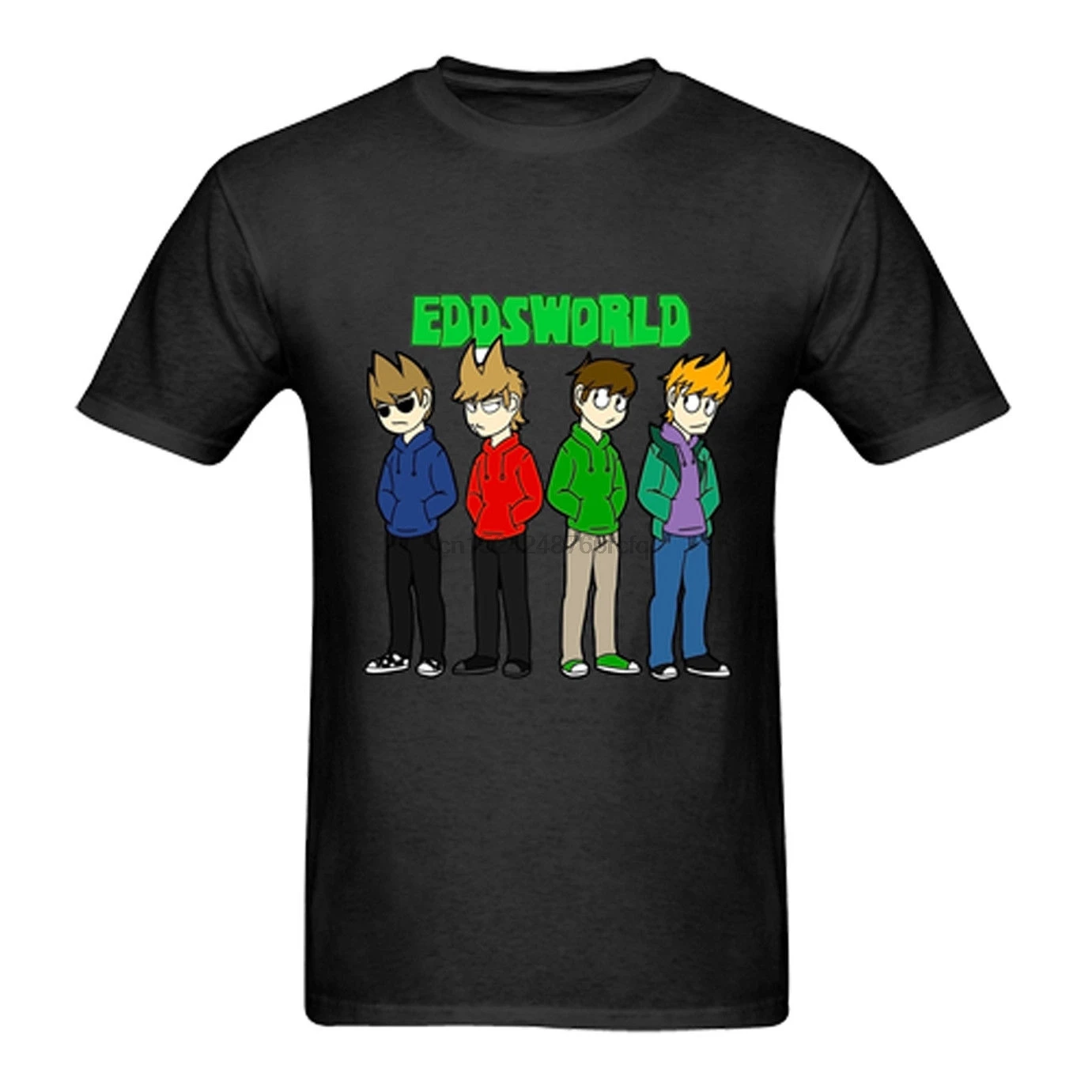 Футболка Eddsworld новинка Мужская черная футболка размера от S до 3XL |