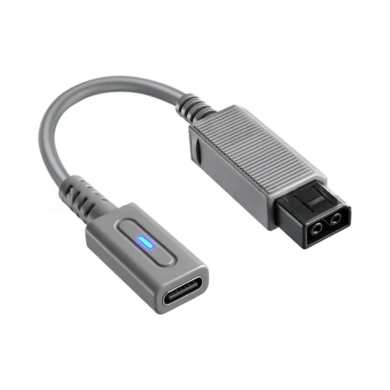 Фото Кабель-адаптер для зарядки Type-C длиной 0,12 м для игровой консоли Wii, зарядное устройство PD, кабель для зарядки, черный кабель №1