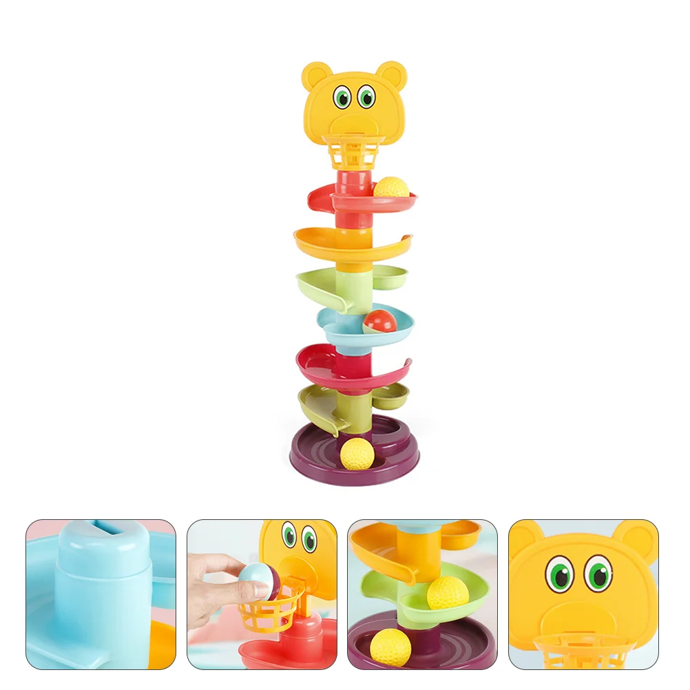

Toybaby Activity Tower Run Ramp Educational Blocks Building Drop Swirl Track Race Bounce Infant