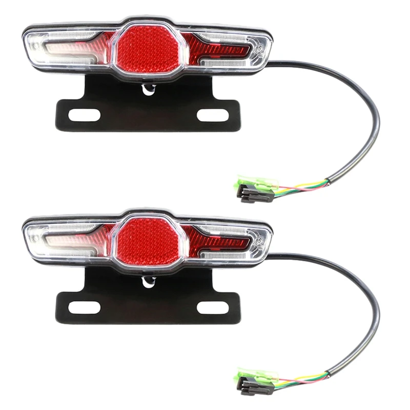 

2 шт. светильник задний фонарь для электровелосипеда, 5 светодиодов