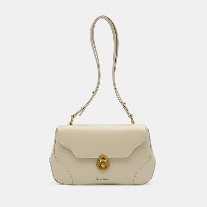 

New fashion niche portable underarm bag women's cowhide shoulder bag versatile high-end messenger bag women