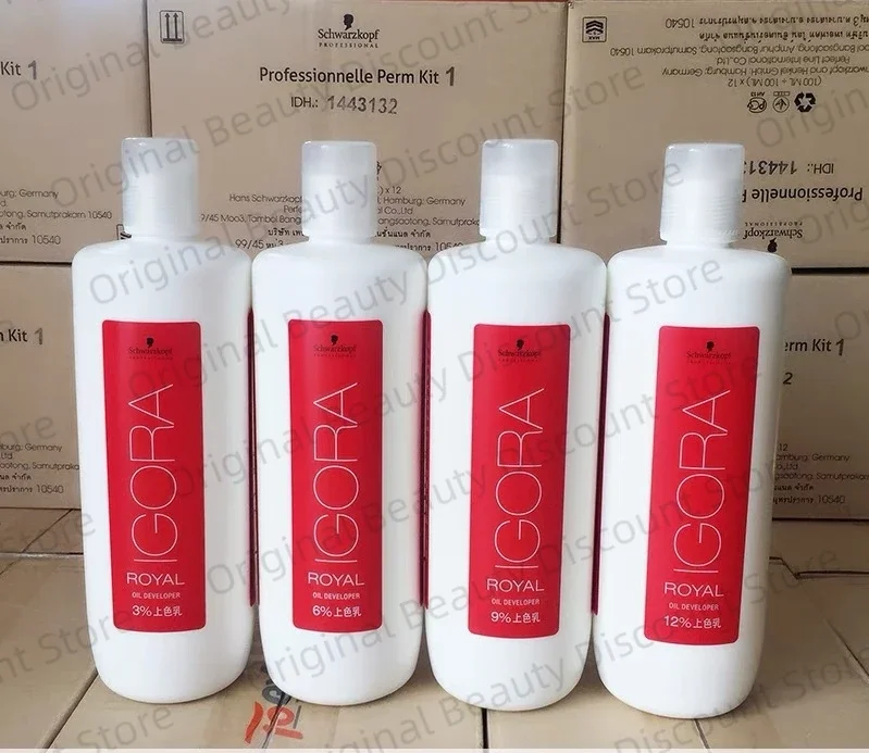 

IGORA Royal Hair Color Oil developer 3% 6% 9% 12% Original hydrogen peroxide developer Bleach and dye hair 1000ml