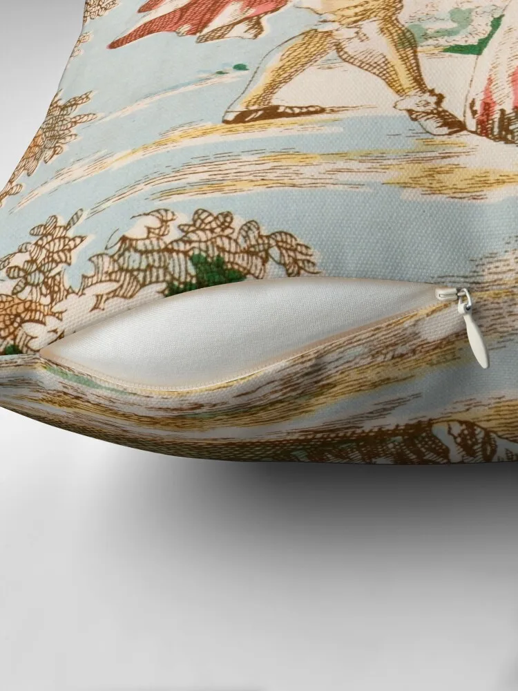 Состаренные тканевые подушки с принтом Jouy пользовательские фотографические для