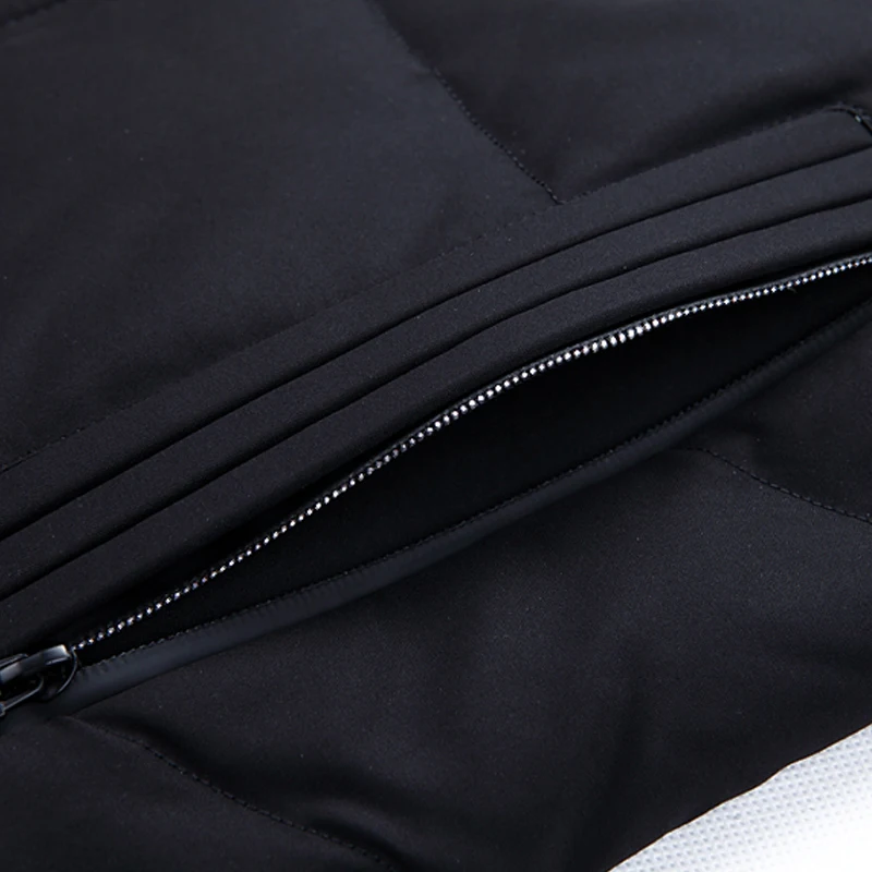 2020 Winter New Men's Knee Long Down Jacket Fashion Thicken Warm White Duck Down Fur Collar Hooded Parka Coat Male Brand Clothes