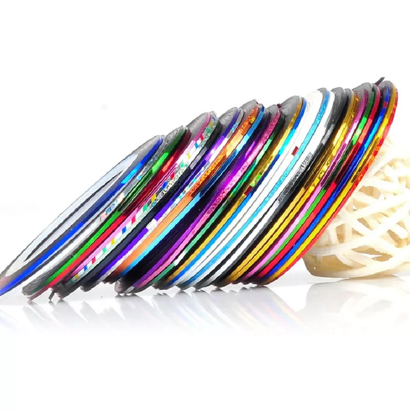 

Разноцветные ленты для дизайна ногтей, 2023 цветов