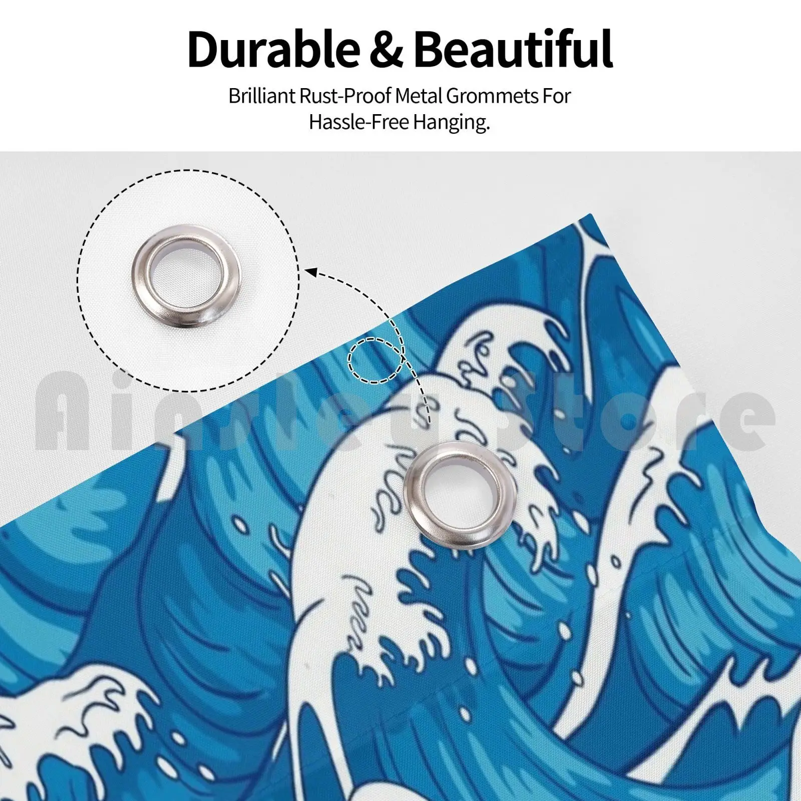 Синий океан волны рисунок флаг автомобиль смешной синий Цвет Цветные Волнистые