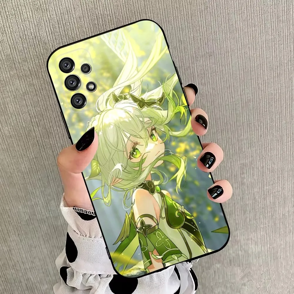 Чехол для телефона G-Genshin Impact Nahida Samsung Galaxy A20 A21s A22 A31 A32 A52 A53 A72 73 A80 A91 Мягкий черный