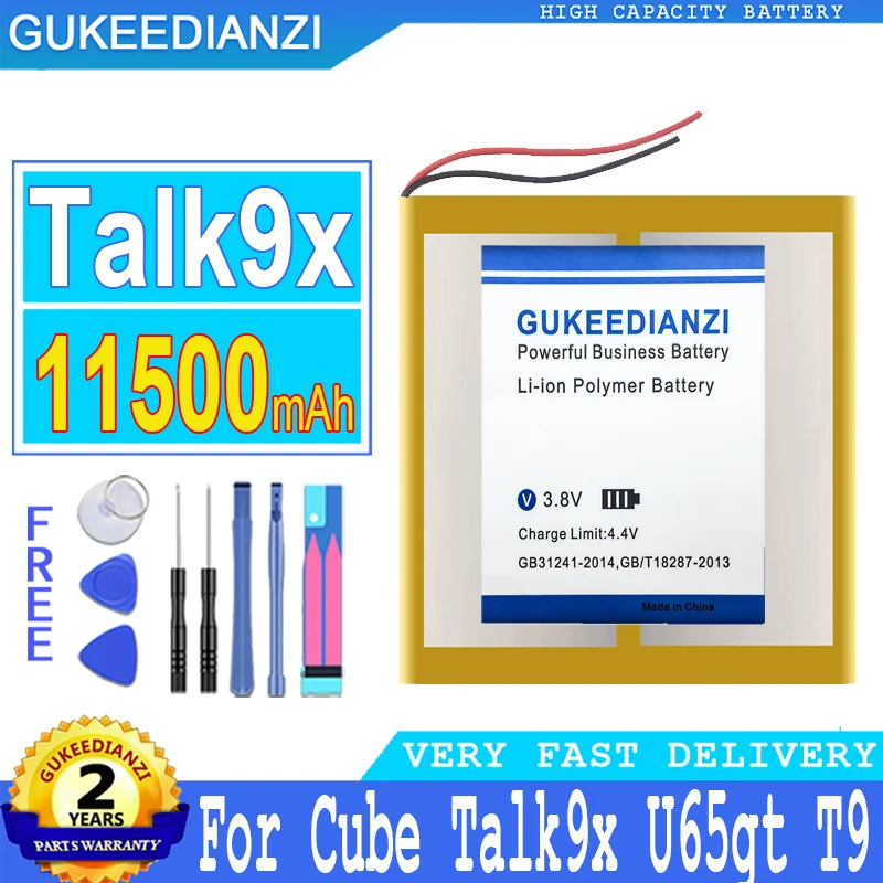 Сменный аккумулятор GUKEEDIANZI 11500 мАч для Cube Talk9x U65gt T9 для ALLDOCUBE TALK9 TALK9X батареи большой мощности аккумулятор + Инструменты
