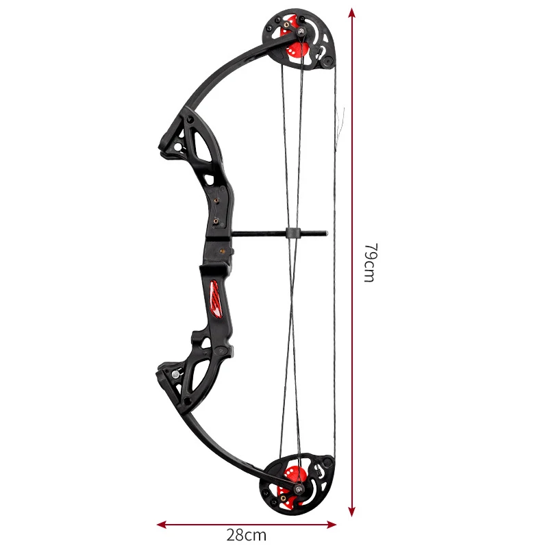 

Youth Compound Bow Set 15-29 Lbs Pull Belt Target Paper Hunting Shooting Training Beginner Archery Sports Pulley Bow