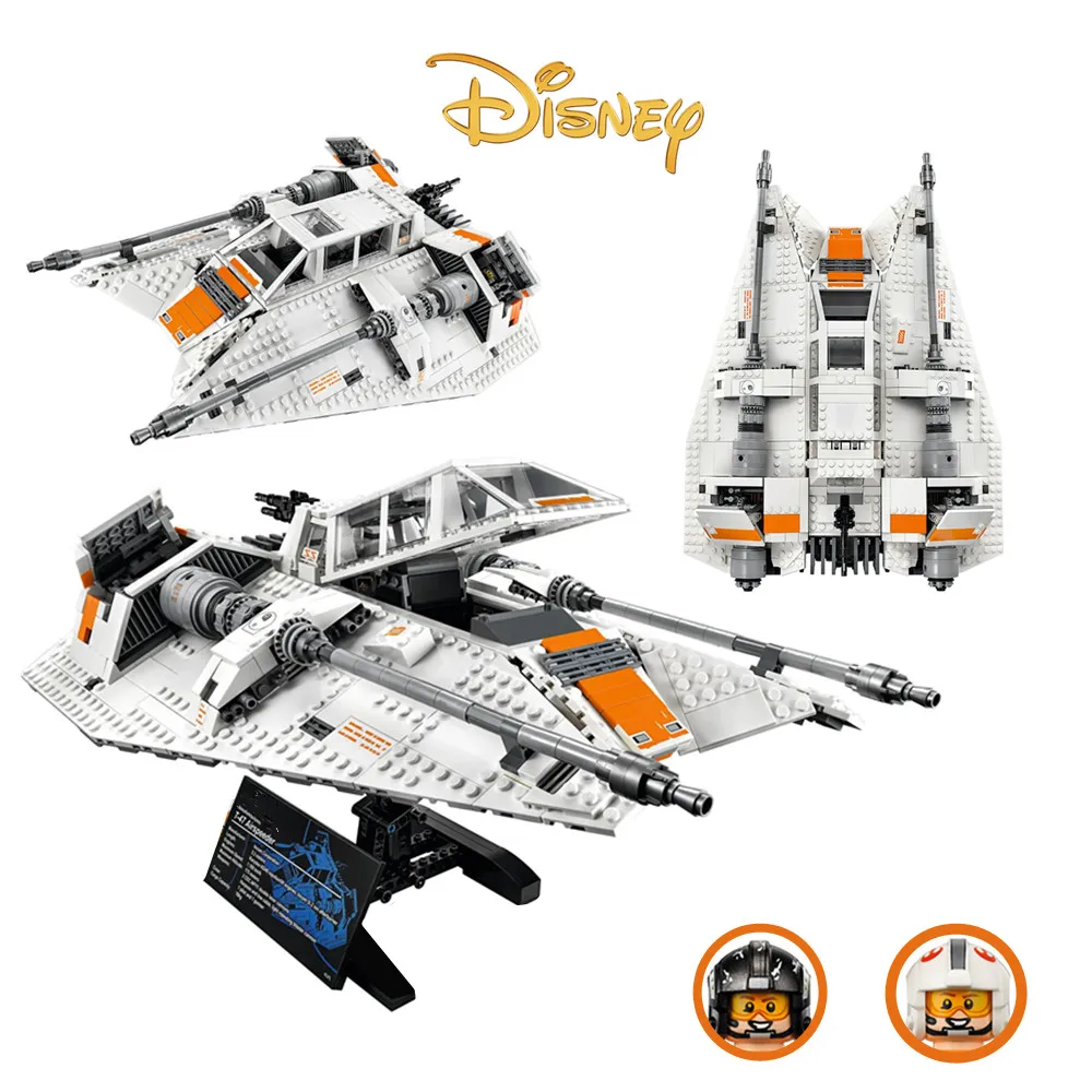 

Disney stars Space Fighter Wars T-47 Rebel Snowspeeder Building Blocks Snow Battle Fighter Bricks Christmas Gifts Kid