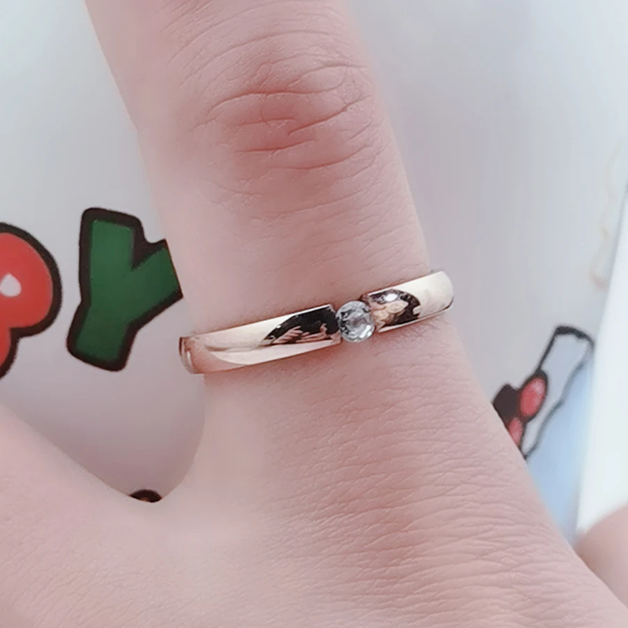 Женское кольцо из нержавеющей стали с изменяемым размером