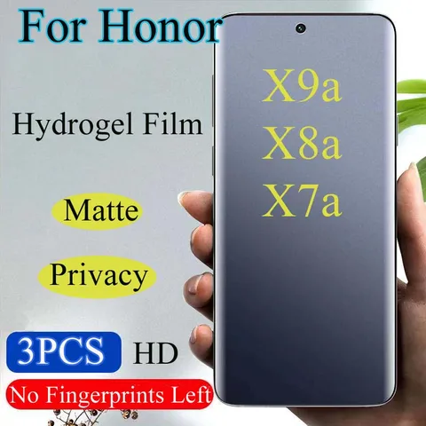 HonorX8a матовая Защита экрана для Honor X9a X7a конфиденциальность Гидрогелевая пленка Honor X7 X9 X8 мягкая HD анти-Peeping