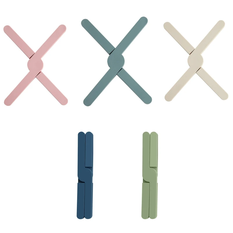 

29EF Foldable Trivet for Hot Dishes Hot Pots and Pans Non-Slip Trivets for Kitchen Counter with Collapsible Cross Expandable