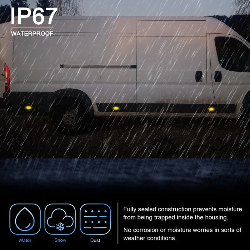 2 шт. светодиодных боковых габаритных огней для Fiat Ducato, Citroen Relay, Peugeot Boxer, Renault Magnum, Midliner, Premium, Iveco Daily, DAF 45, 55, 65 (art.: 3920dcf72cc01) - 3920dcf72cc01
