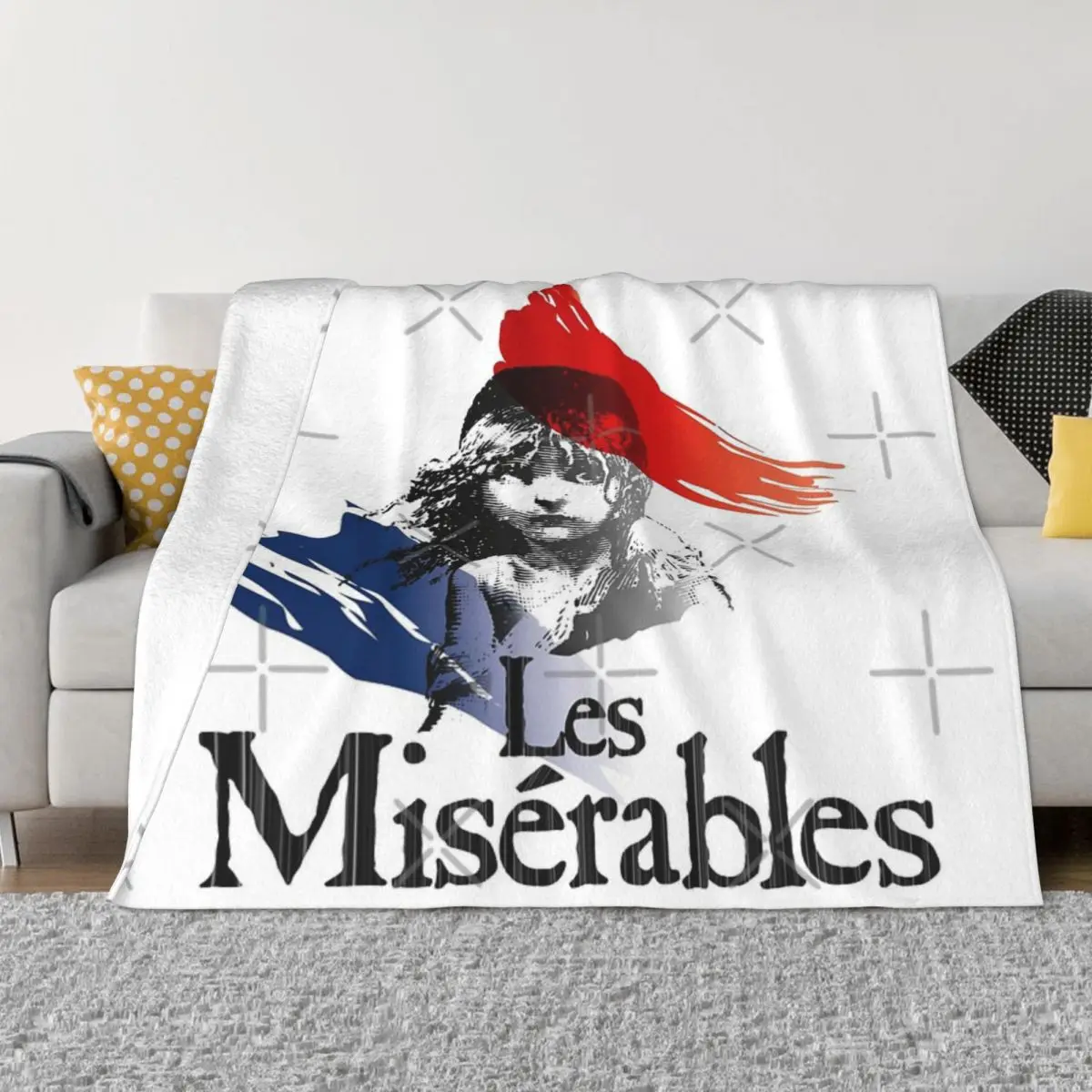 Фото Одеяло для девочек с логотипом Les Miserables, покрывало на кровать, толстое одеяло, эстетическое покрывало №2