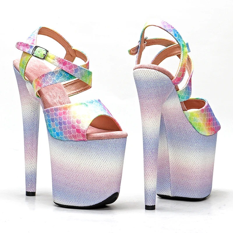 Leecabe Sexy 8 Inch High Heels 20CM Stripper Shoes  platform for pole dancing shoes  model show shoes