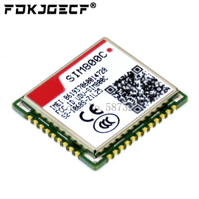 SIM800C SIMCOM GSM/GPRS с небольшим размером в интерфейсе LCC и высокой производительностью 24 м/32 м Bluetooth