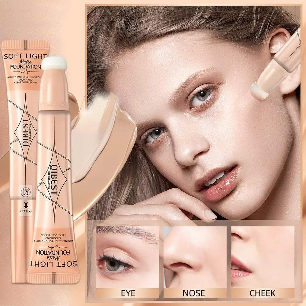 

Face Concealer Foundation Liquid Pie Makeup Primer Skin Corrector Circles Cosmetic Tone Women Modify Makeup Waterproof Dark F2I2